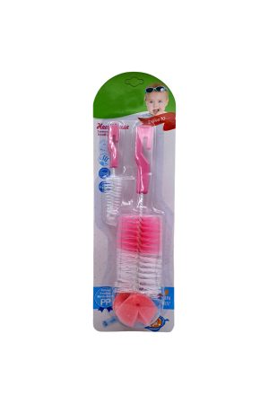 Baby Lock Biberon Emzik Temizleyici 2'li - Pembe